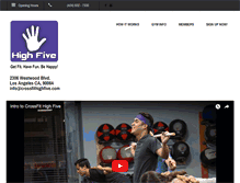 Tablet Screenshot of crossfithighfive.com
